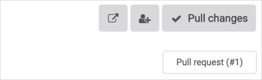 Pull request button