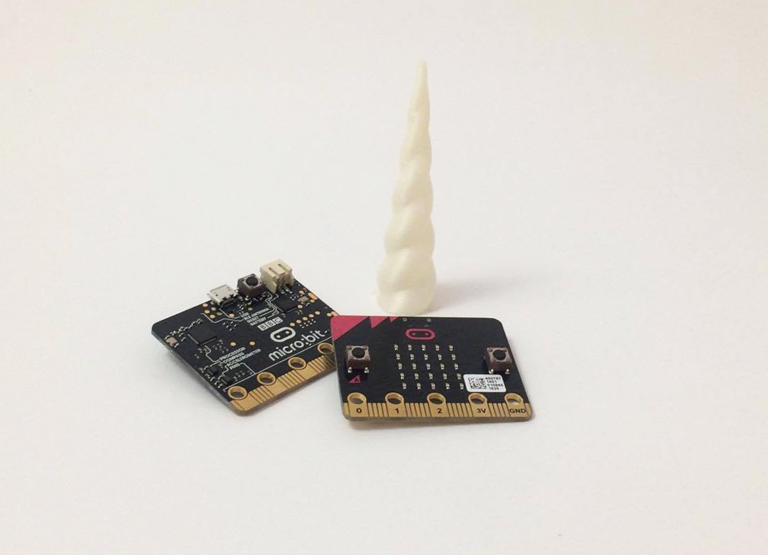 micro:bits and Unicorn Horn