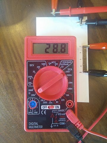 Measure the resistance with a multimeter