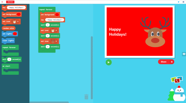 Holiday editor screenshot