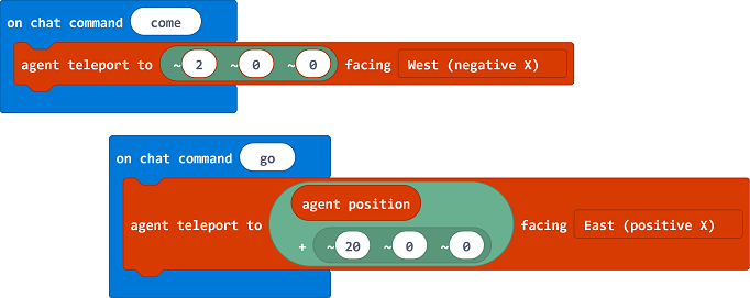 Agent position block