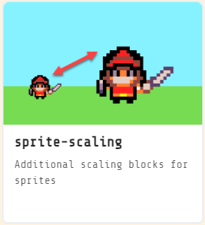 Sprite scaling extension