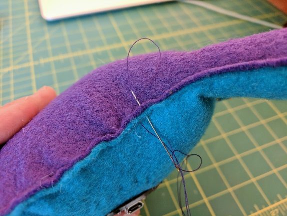 Loop stitch at end of seam