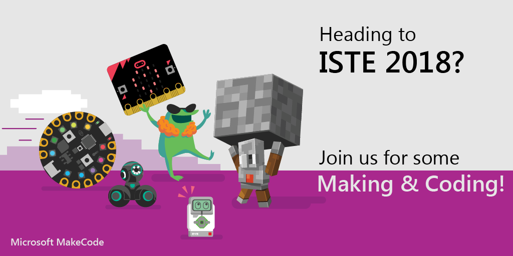 Makecode @ISTE 2018 Header