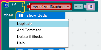 If-block, right-click and duplicate