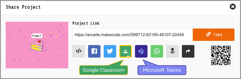 Share project using LMS