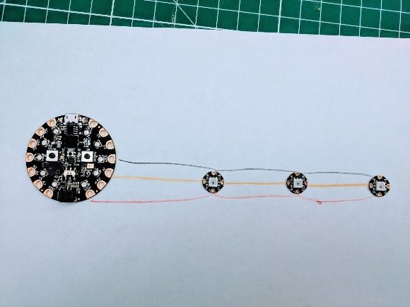 Signal thread stops and stars at NeoPixel connections