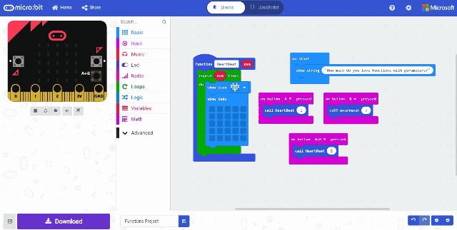 Adding paramters to function blocks