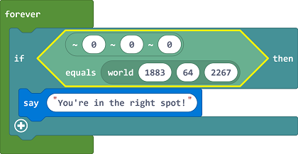 New position comparison code block