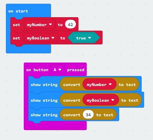 Convert to string blocks