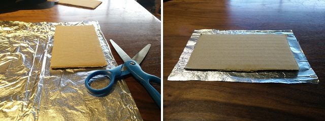 Cut out foil for hover pad