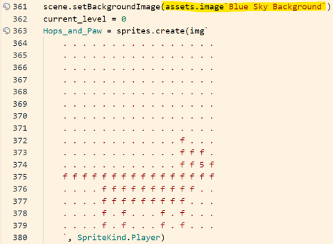 Sprite data in JavaScript