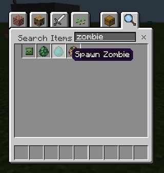 spawn zombie inventory