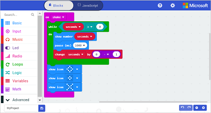 MakeCode Screenshot