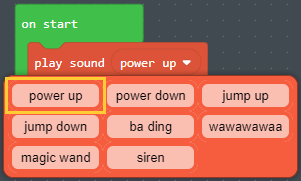 Sound choices for playSound