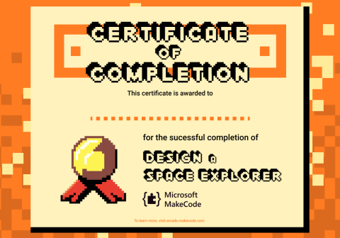 Completion certificate