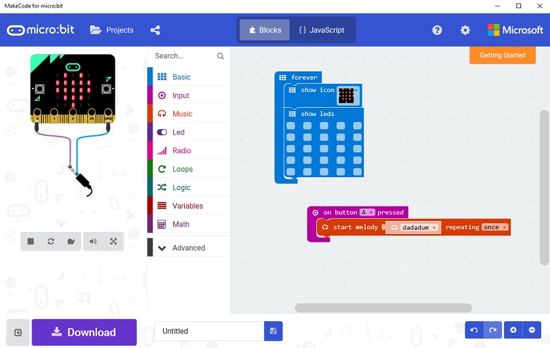 New MakeCode for micro:bit app