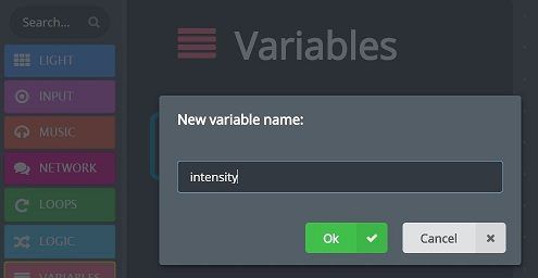 Name a new variable dialog