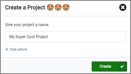 Project name prompting