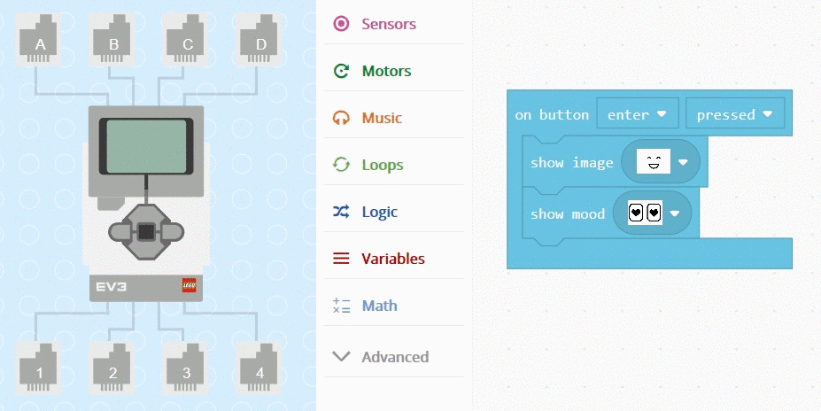 Begrænse måtte Uafhængighed Microsoft MakeCode for LEGO® MINDSTORMS® Education EV3